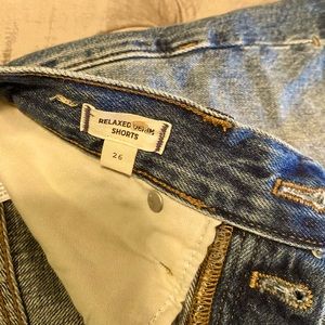 Madewell Relaxed Denim Shorts. 26 inch waist